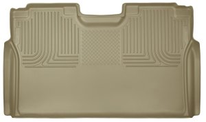 Ford F-150 Floor Mat - Rear - Husky Liners - WeatherBeater - Tan - 2015